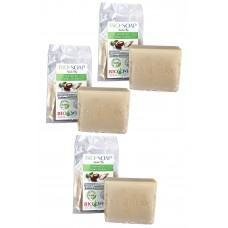 % 100 BİTKİSEL SABUN - BIO-SOAP YAĞLI CİLTLER IÇIN ARINDIRICI KIL SABUNU - 140GR 3'LÜ