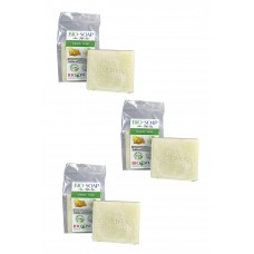 DOĞAL KÜKÜRTLÜ AKNE SABUNU - BIO-SOAP SULFUR SOAP-%100 BİTKİSEL-HALAL SERTİFİKALI - 135GR 3'LÜ