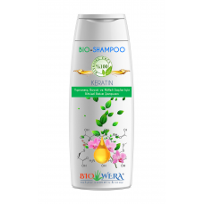 %100 BİTKİSEL ŞAMPUAN - BIO-SHAMPOO KERATİN ÖZLÜ-YIPRANMIŞ, BOYALI VE RÖFLELI SAÇLAR İÇIN BITKISEL BAKIM ŞAMPUANI - 400ML