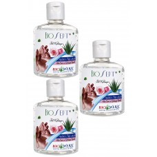 BIOSEPT EL TEMİZLEME JELİ 100ML 3'LÜ %80 ETİL ALKOL- ALOE VERA VE GÜLSUYU İLAVELİ - TAHRİŞ ETMEZ